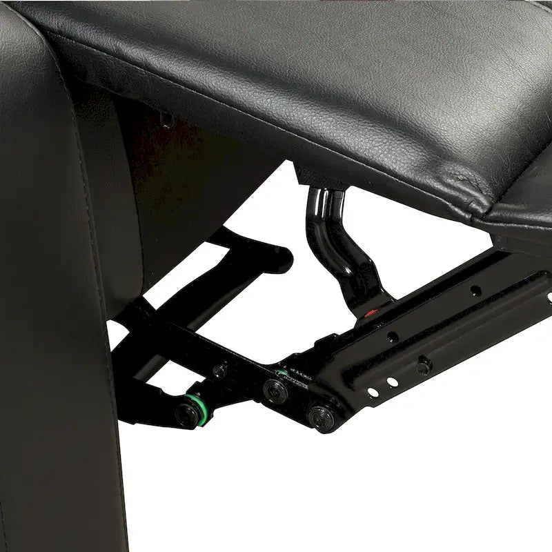 Breathable PU Leather Manual Recliner Chair with Overstuffed Arm and Back