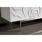 Modern White High Gloss Buffet with Soft-Close Doors