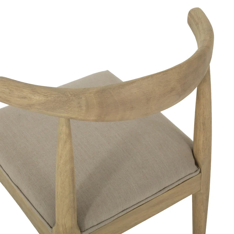 Cortina Fabric and Rubberwood Dining Chairs (Set of 2) by Christopher Knight Home