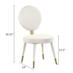 Morden Fort Modern Luxury 5- Piece Round Dining Table and Chair Set