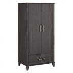 Somerset Tall Entryway Cabinet with Doors and Drawer by Bush Furniture