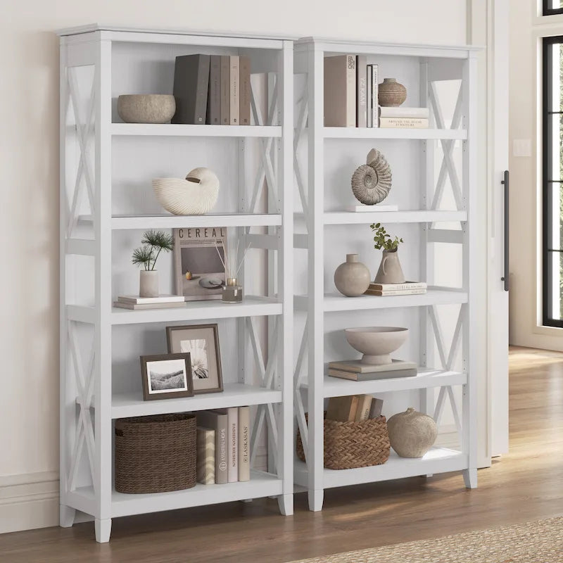 Key West 5 Shelf Bookcase Set by Bush Furniture