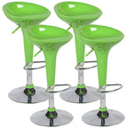 Plastic Chrome Swivel Bar Stool Height Adjustable