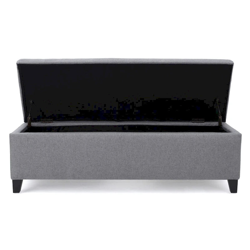 Modern Upholstered Storage Bench for Living Room Entryway