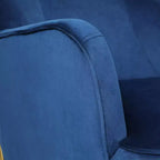 Odo Velvet Accent Comfy Living Room Arm Chair Upholstered Padded Seat Set of 2 | Karat Home