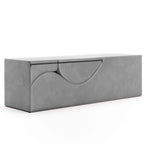 Avana Kami Convertible Chaise / Yoga & Massage - 2-In-1 Ottoman with Concealed Fold Out Yoga Lounge Chair, Microvelvet - N/A