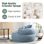 Round Lazy Sofa Chair ?C White/Blue/Grey/Yellow/Orange/Rose Red/Navy/Green, Single & Couple Seat