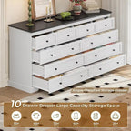 10 Drawers Dresser 55 Large Drawers Wood Dressers & Chest of Drawers