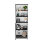Driedelige boekenkastenset, 188 cm breed met dubbele kast met 4 planken