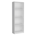 Driedelige boekenkastenset, 188 cm breed met dubbele kast met 4 planken