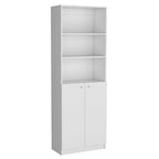 Driedelige boekenkastenset, 188 cm breed met dubbele kast met 4 planken
