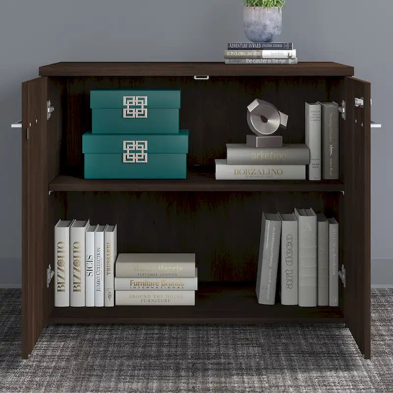 36-inch 2-deurs opbergkast met verstelbare plank en slot