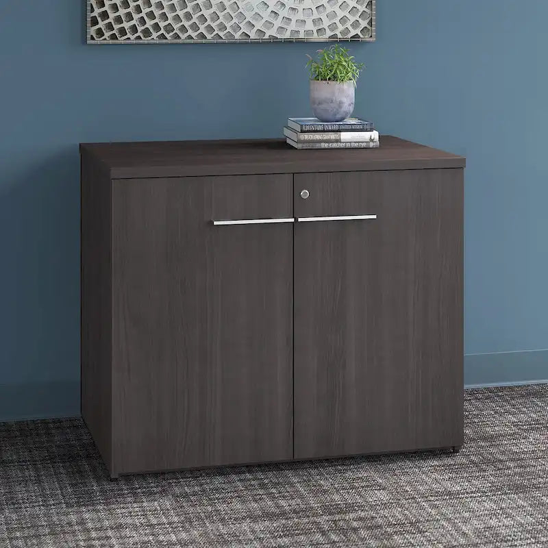 36-inch 2-deurs opbergkast met verstelbare plank en slot