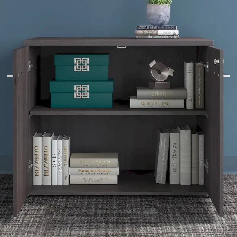 36-inch 2-deurs opbergkast met verstelbare plank en slot