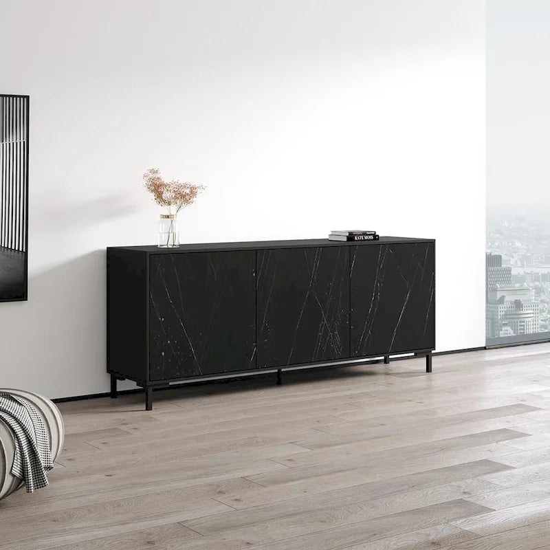 190cm Modern Dressoir met Matte Afwerking