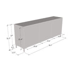 190cm Modern Dressoir met Matte Afwerking