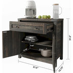 Opbergkast met Laden en Deuren – 40D x 80B x 80H cm