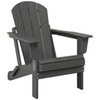 Polytrends Laguna Fade Resistant All Weather Outdoor Patio Folding Adirondack Chair