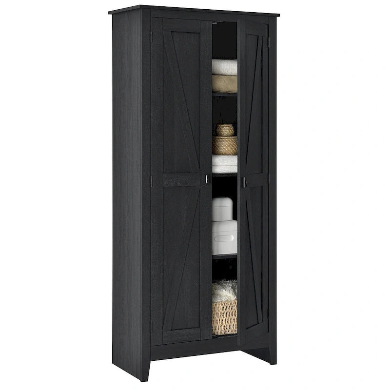 80 cm brede opbergkast met 4 planken