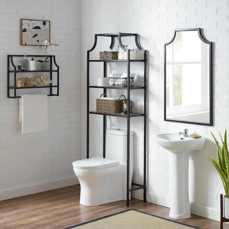 Oliewrijven Brons Over-Toilet Ruimtebespaarder