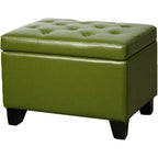 Julian Rectangular Bonded Leather Storage Ottoman