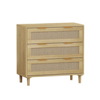 Rotan opbergkast met 3 lades