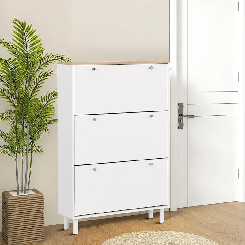 Schoenenkast met Bovenpaneel met Houtnerf