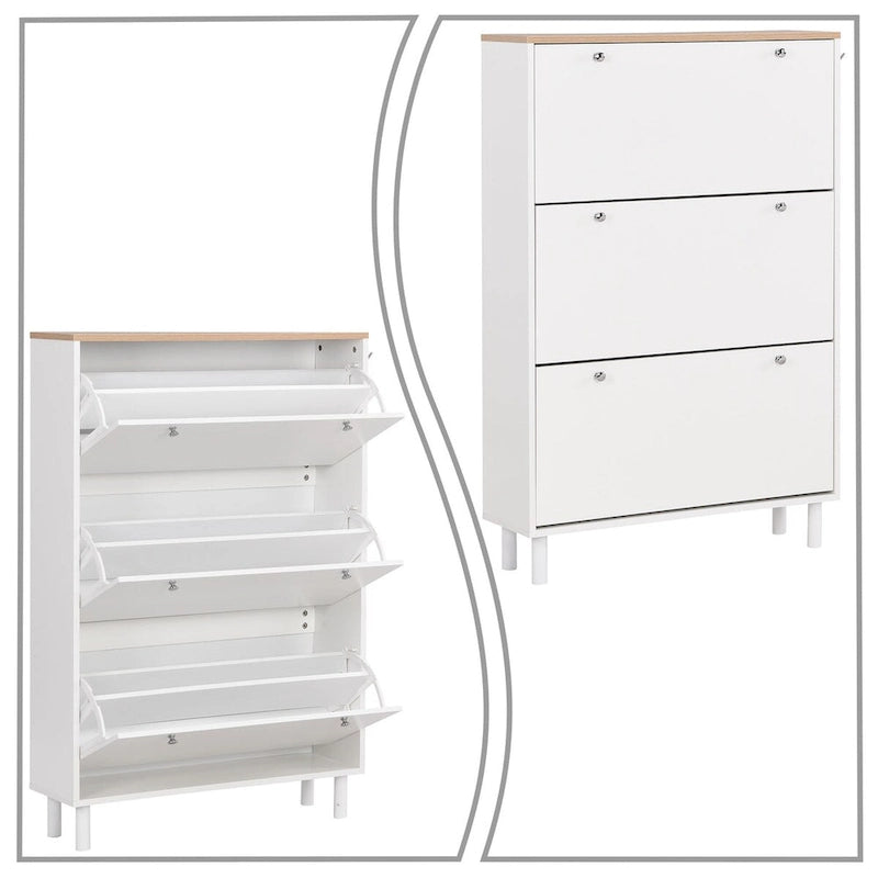 Schoenenkast met Bovenpaneel met Houtnerf