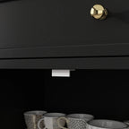 59.1Sideboard Buffet White Mid-Century Modern Contemporary Lacquered
