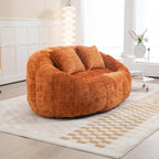 GDFStudio - Laurel Chenille 2-Seater Lazy Sofa with High-Density Foam and Oversized Comfort