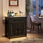 31,5" breed dressoir met ledverlichting en oplaadpoorten