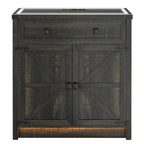 31,5" breed dressoir met ledverlichting en oplaadpoorten