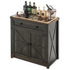 31,5" breed dressoir met ledverlichting en oplaadpoorten