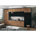 Moderne Keukenkastset – Natuurlijk Teak, 4,5 m Breed (180x107 cm)