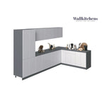 Kitchen Prestige Collection White Gloss Color Base Size 11Ft Wide - 138x85