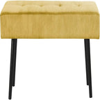 Corduroy gestoffeerde bank – 100 cm x 35 cm x 42 cm