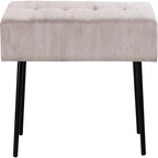 Corduroy gestoffeerde bank – 100 cm x 35 cm x 42 cm
