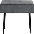 Corduroy gestoffeerde bank – 100 cm x 35 cm x 42 cm