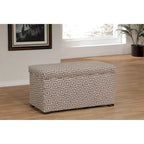 Angela Transitional Wood Storage Bench