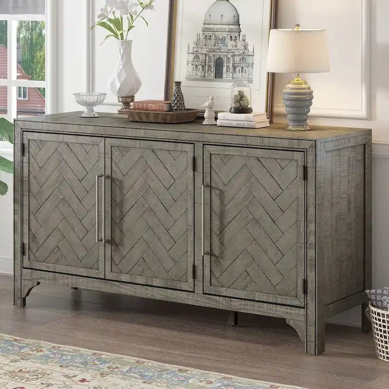 3-deurs opbergkast dressoir met verstelbare planken