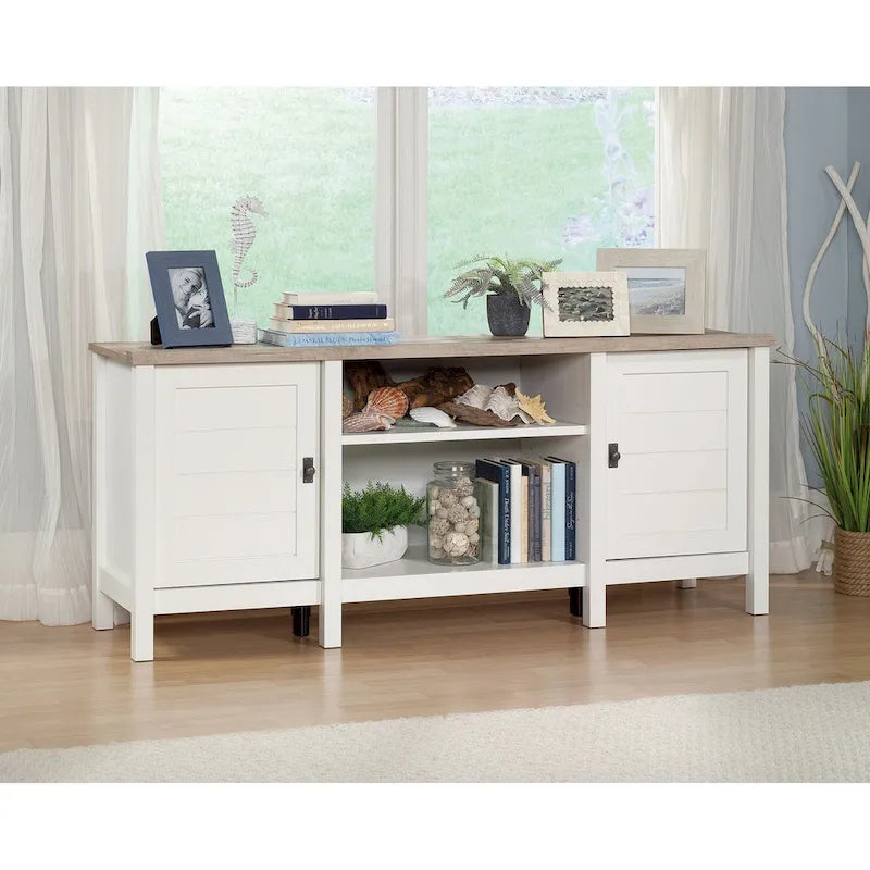 150 cm tv-dressoir in landelijke stijl met opbergruimte