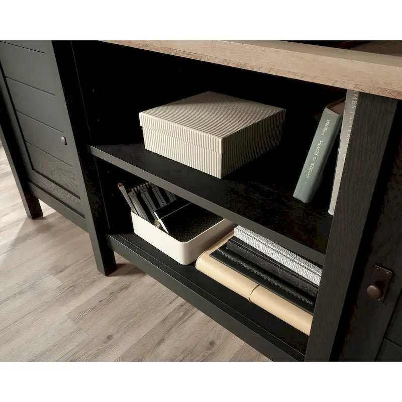 150 cm tv-dressoir in landelijke stijl met opbergruimte