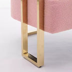 Set of 2 Modern Upholstered Accent Chairs with Gold Metal Legs for Living Room, Bedroom, or Office
