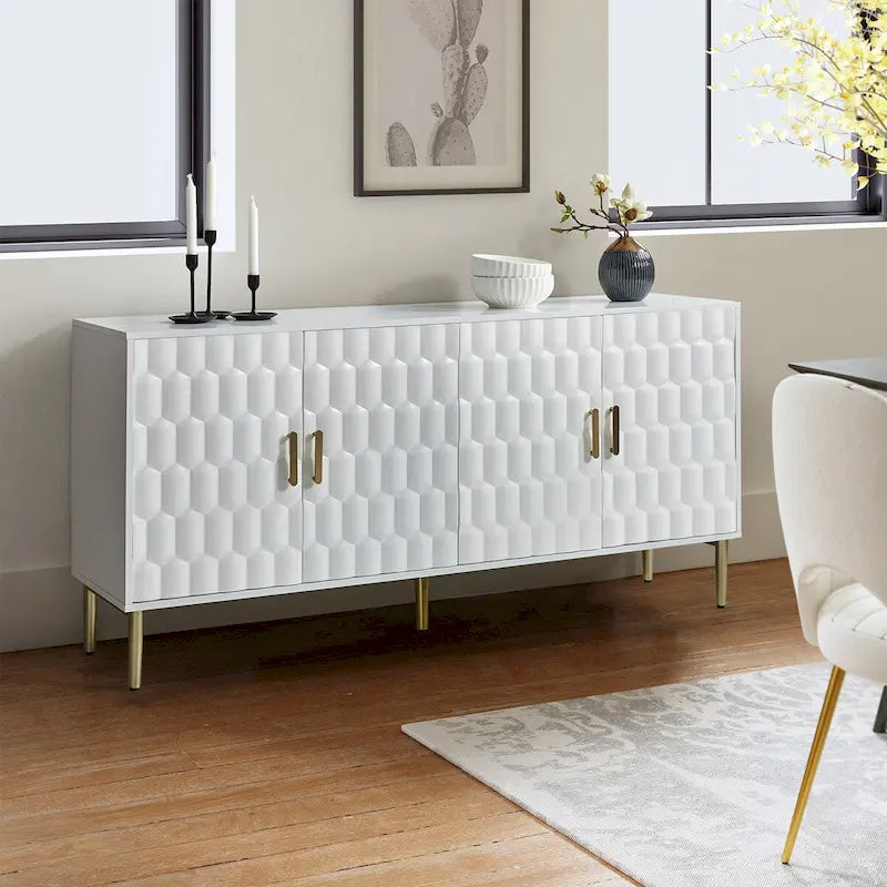 63-inch modern dressoir met verstelbare planken