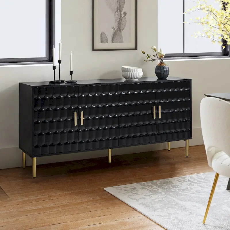 63-inch modern dressoir met verstelbare planken