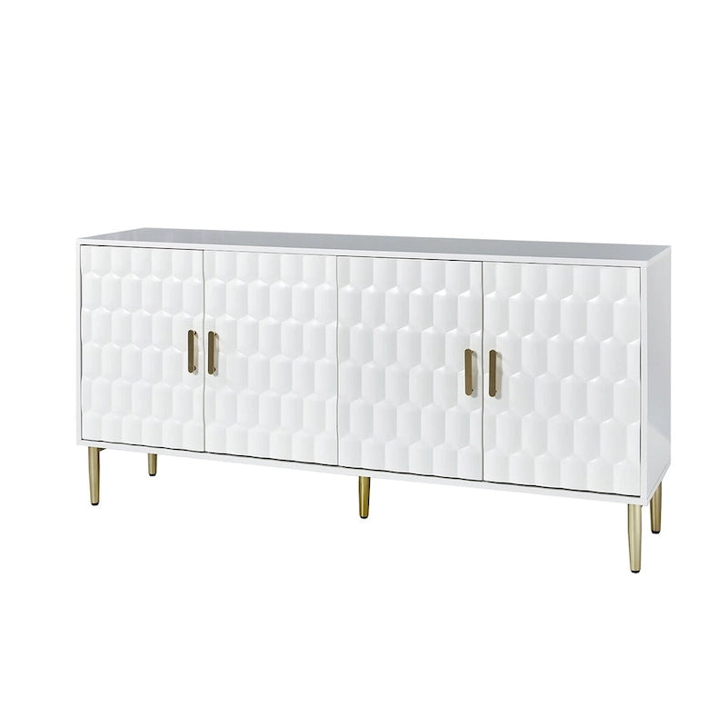 63-inch modern dressoir met verstelbare planken