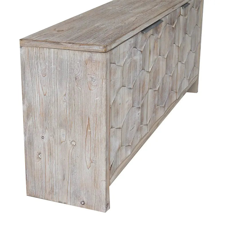 3-deurs dressoir met verstelbare planken, landelijke stijl