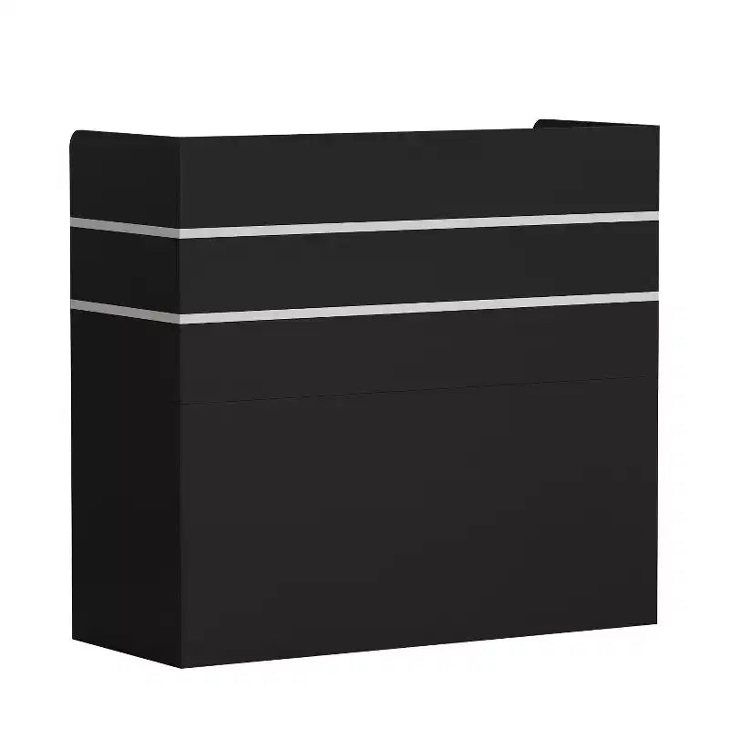 Famapy L-shaped Reception Desk Multifunctional Welcome Desk Workstation
