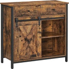 Dressoir met schuifdeur in schuurstijl - 30D x 70B x 80H cm