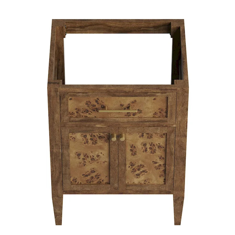 24" Houten Badkameronderkast (Wastafel niet inbegrepen)